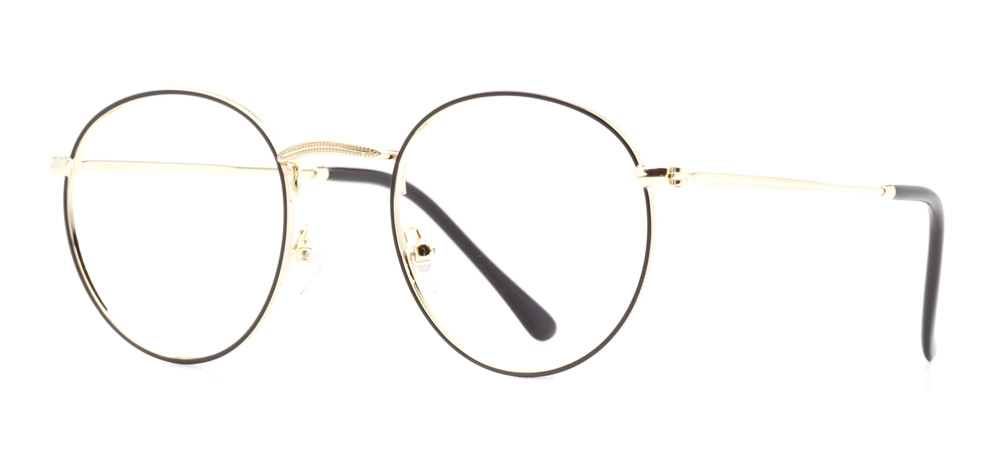 CARETTA Eyeglasses Teenage Man,Woman,Unisex Oval Full-Rimmed Metal Unfiltered CRTTA MTL 7522-C.01